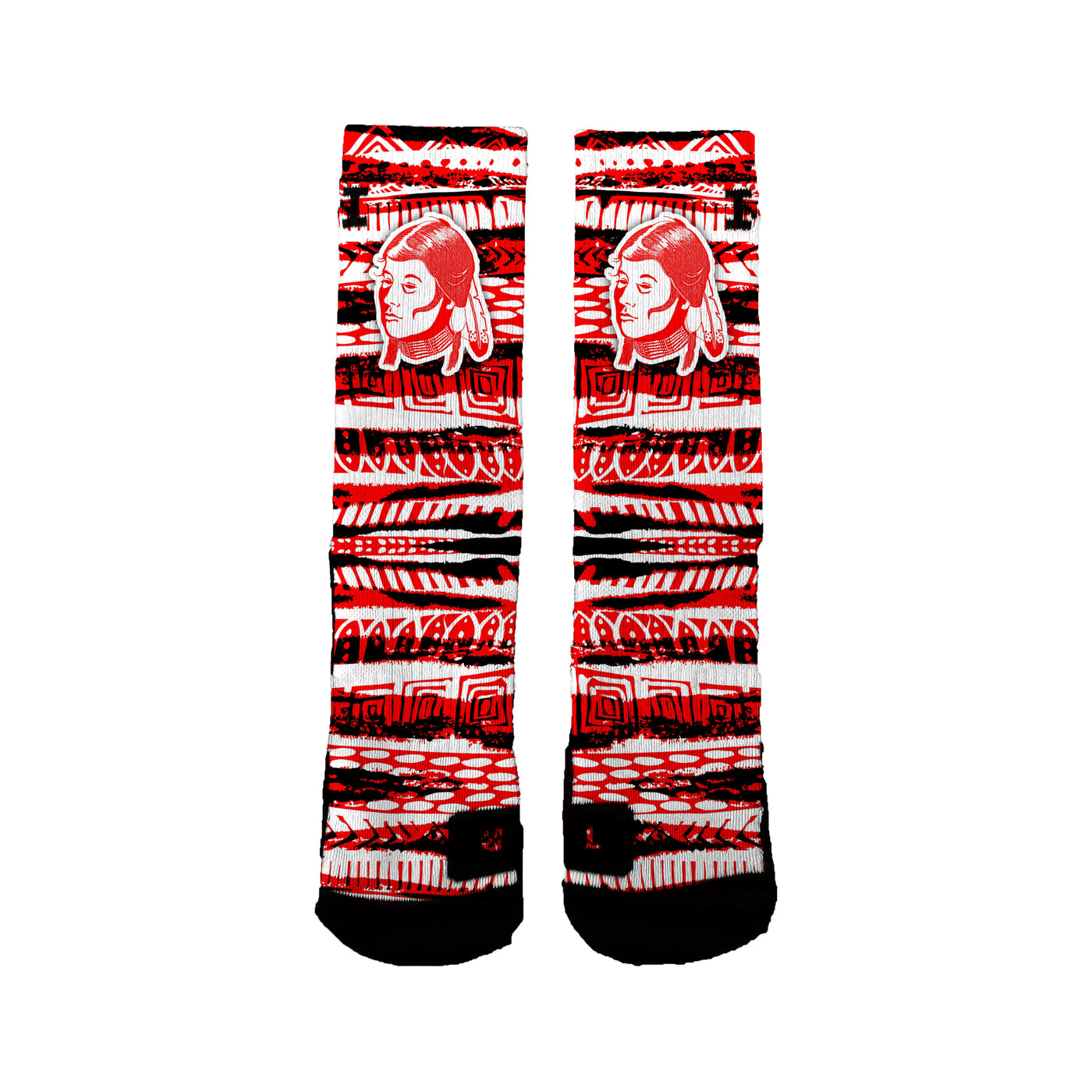 Arlee Warriors/scarlets Tribal Fusion Socks
