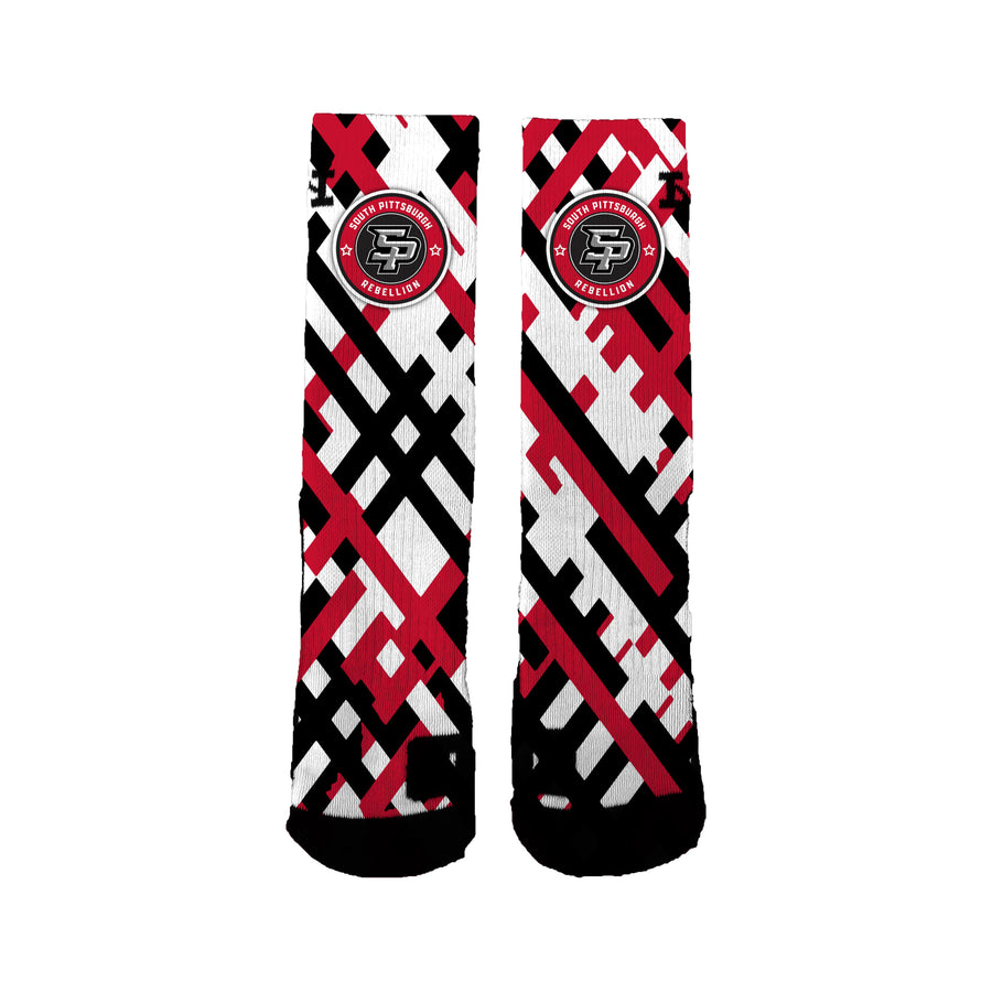 South Pittsburgh Rebellion Cross Socks