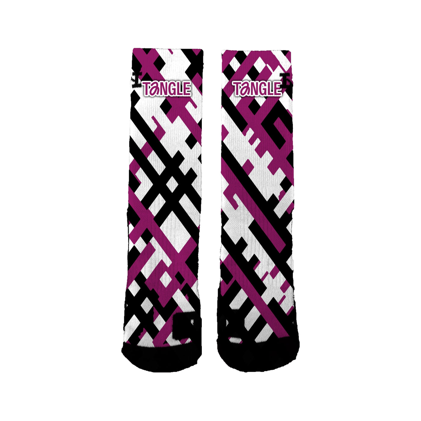 Tangle News Cross Socks