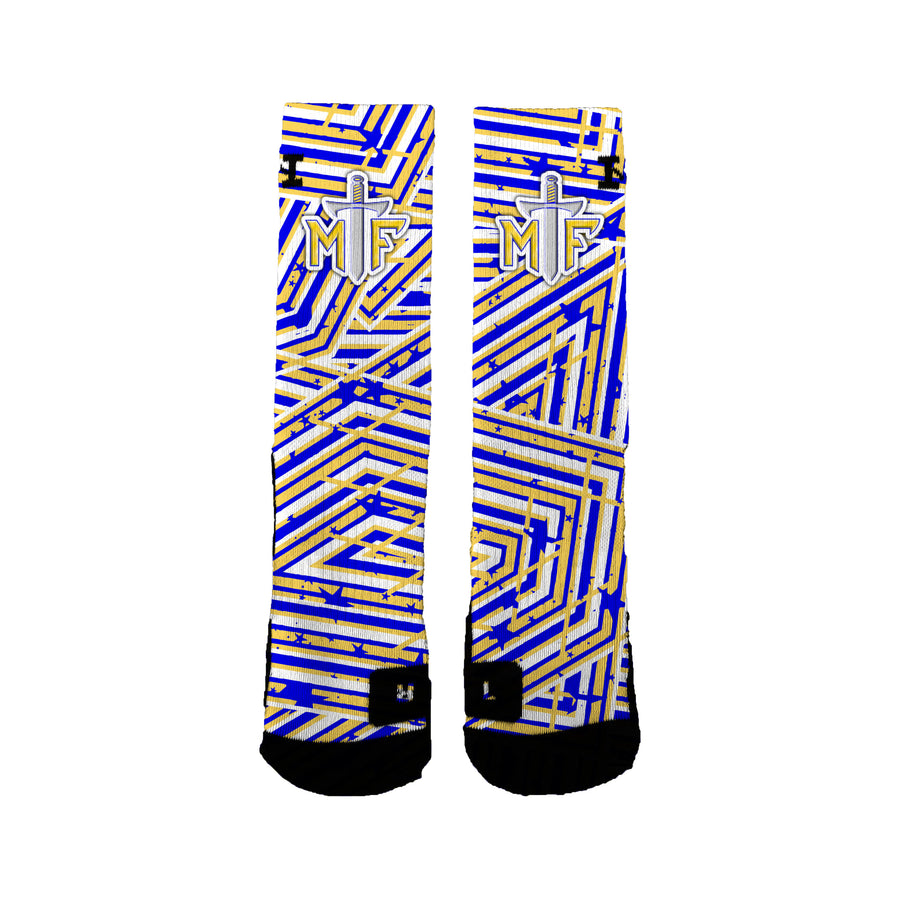 Maroa Forsyth Community Club Speckled Stripes Socks