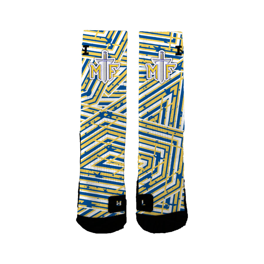 Maroa Forsyth Community Club Speckled Stripes Socks