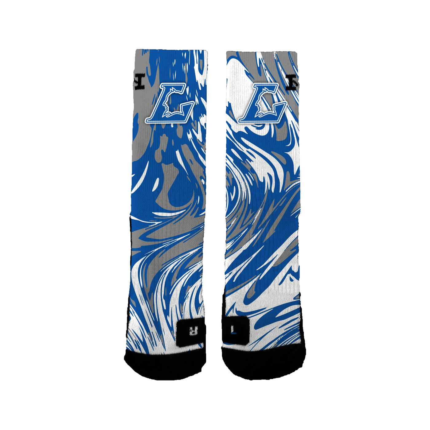 Lodi Girl's Youth Basketball Swirl Socks