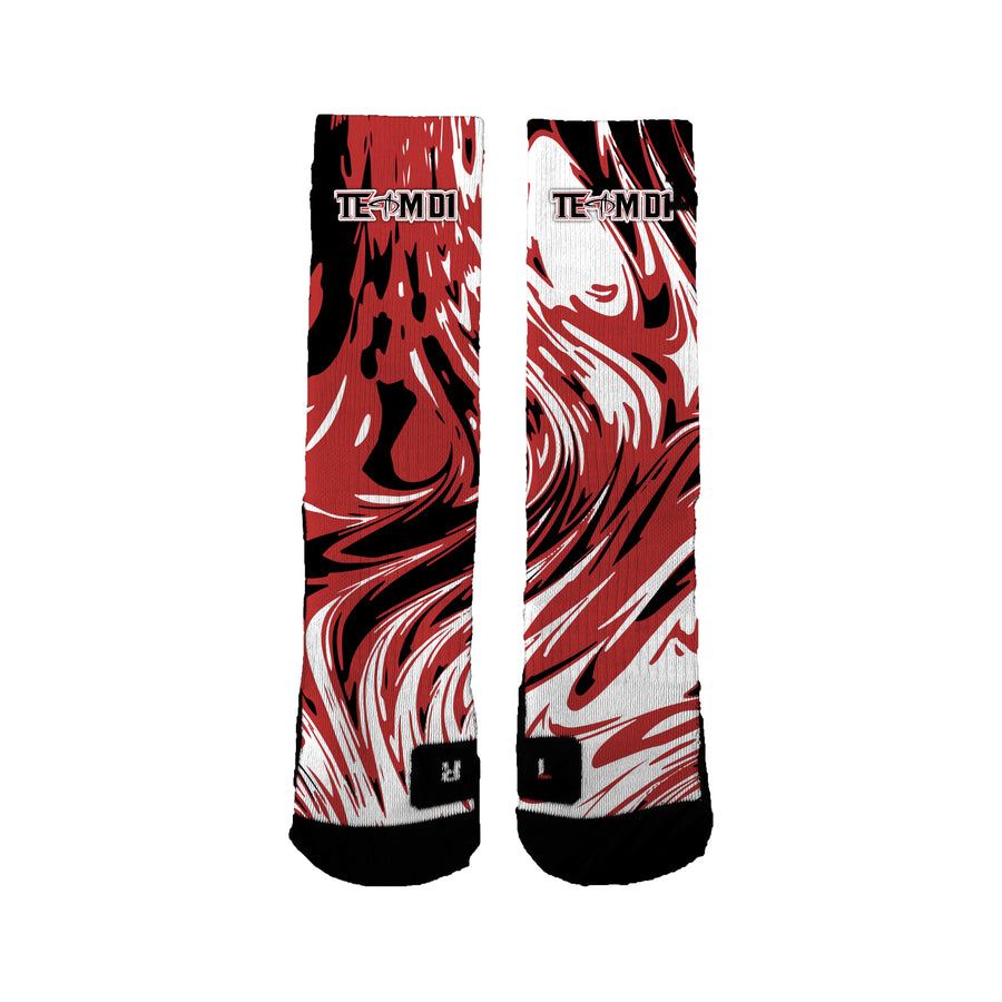 Team D1 Track And Field Swirl Socks