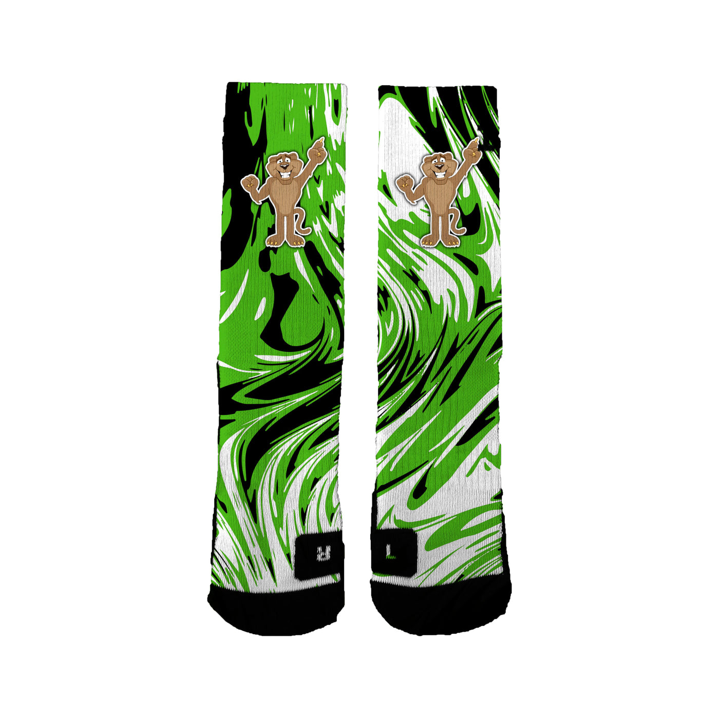 Greenway Elementary School Swirl Socks