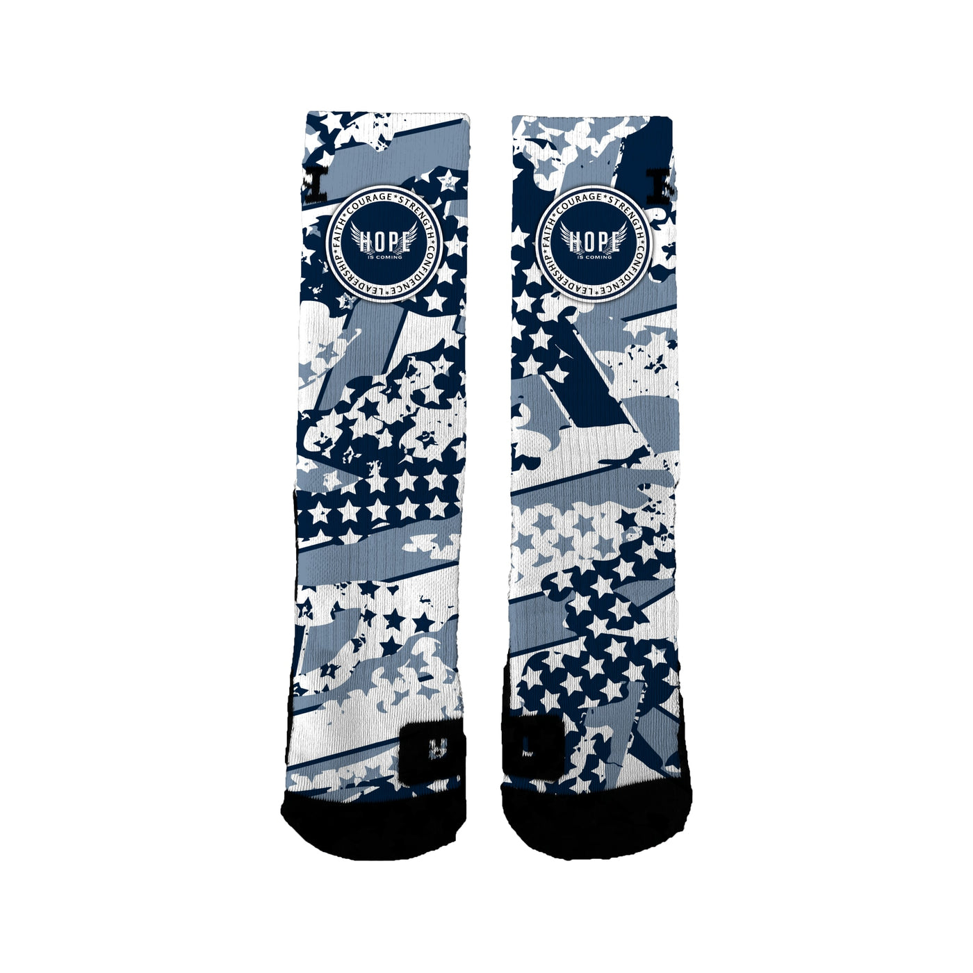 Hope Is Coming 12u Basketball Freedom Socks