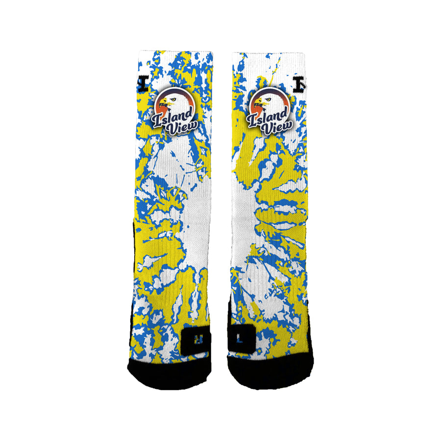 Island View Eagles Tie Dye Socks