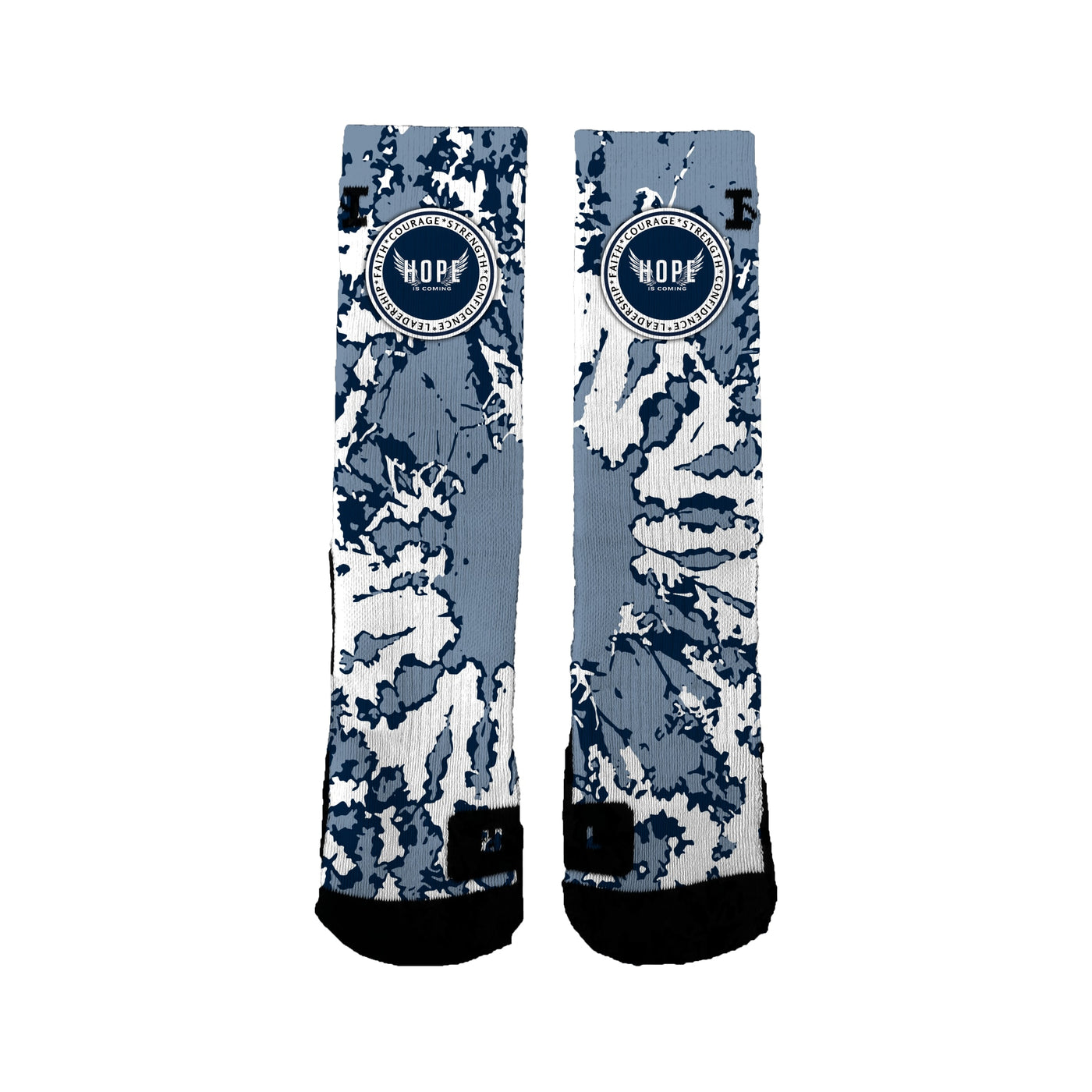 Hope Is Coming 12u Basketball Tie Dye Socks