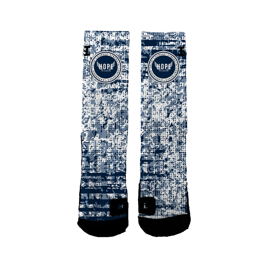 Hope Is Coming 12u Basketball Dotted Socks