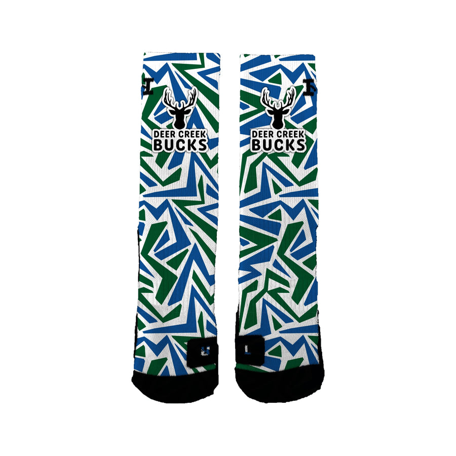 Deer Creek Elementary Maze Socks