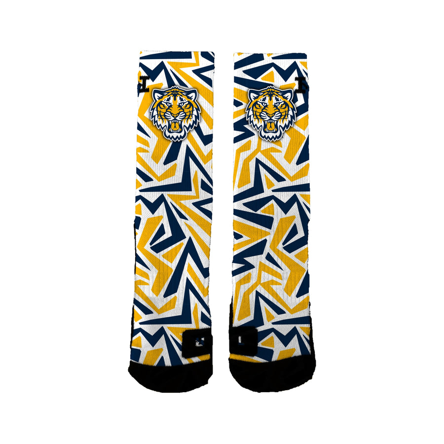 Burlington Edition High School Band Maze Socks