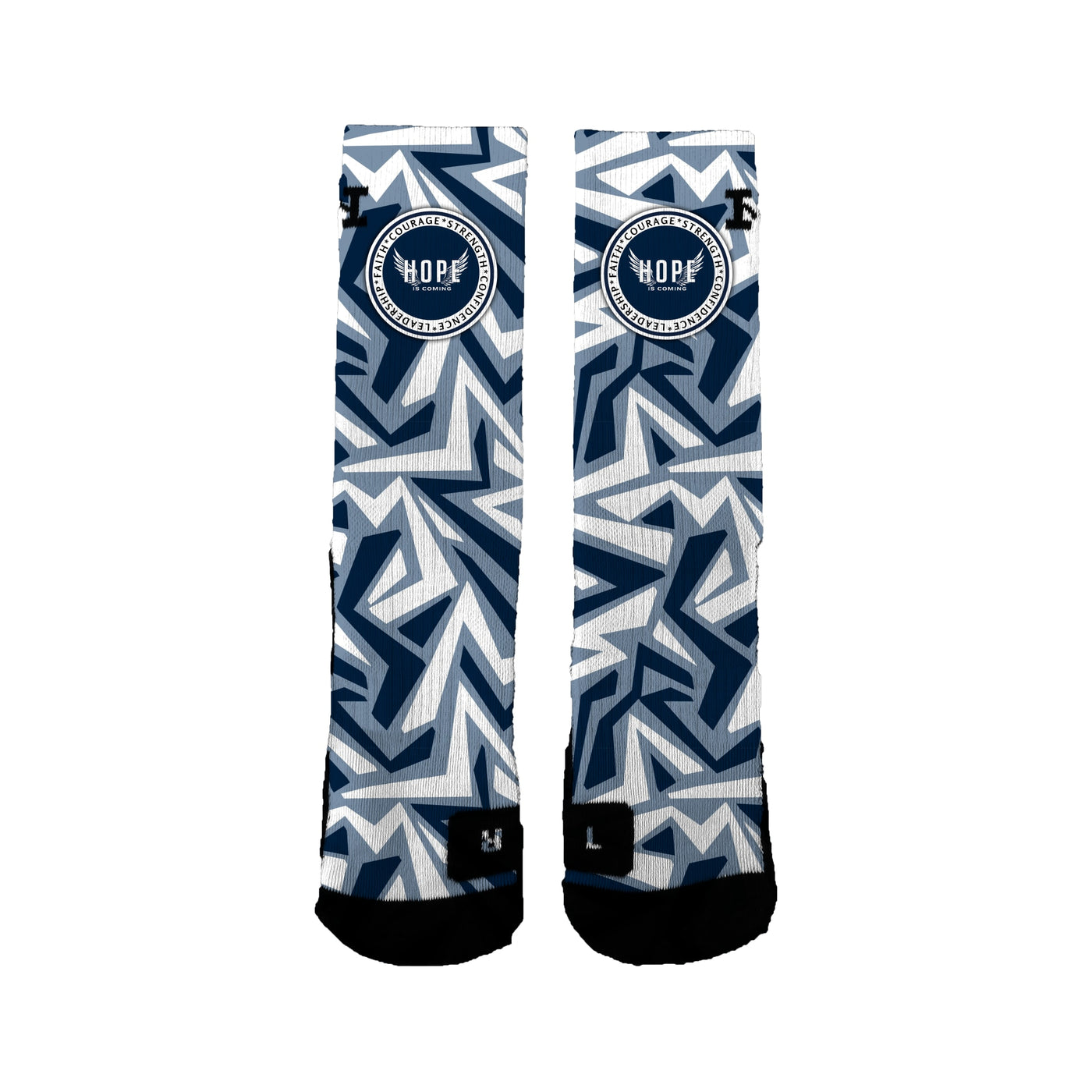 Hope Is Coming 12u Basketball Maze Socks