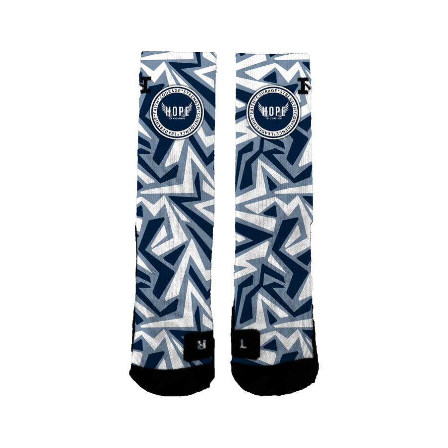 Hope Is Coming 12u Basketball Maze Socks
