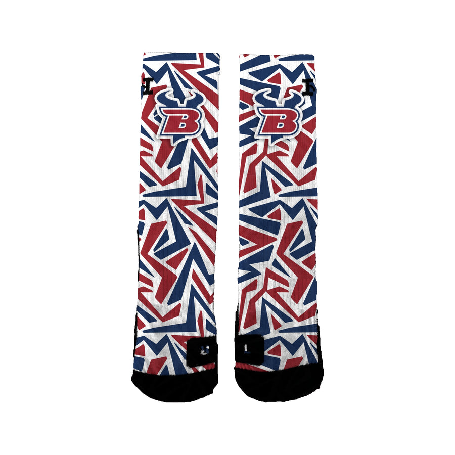Bigfork Youth Cheer Maze Socks