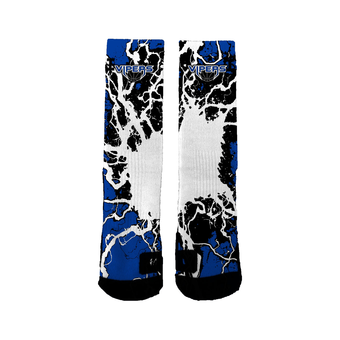 Vipers Bball Old Logo Lightning Socks