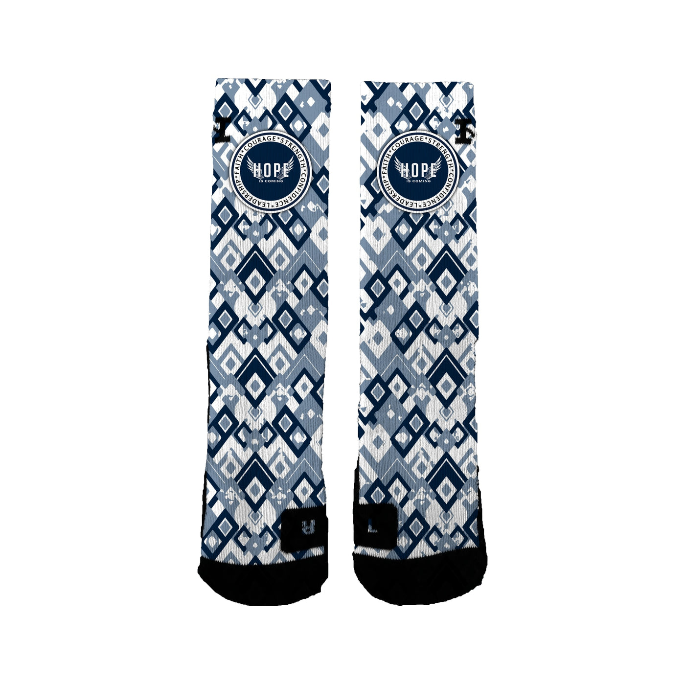 Hope Is Coming 12u Basketball Geo Socks