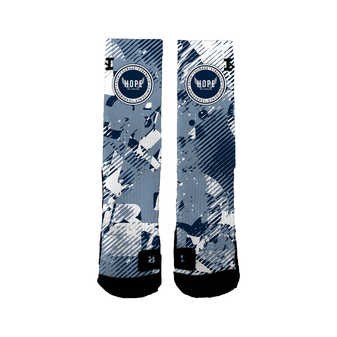 Hope Is Coming 12u Basketball Static Radio Socks