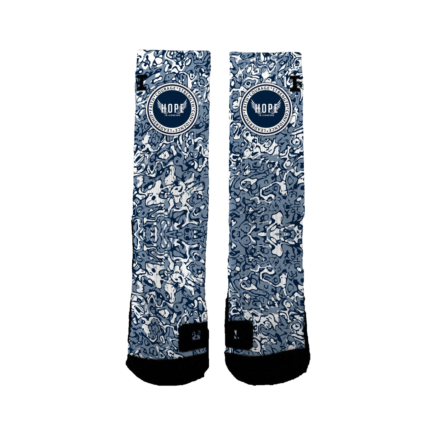 Hope Is Coming 12u Basketball Graffiti Socks