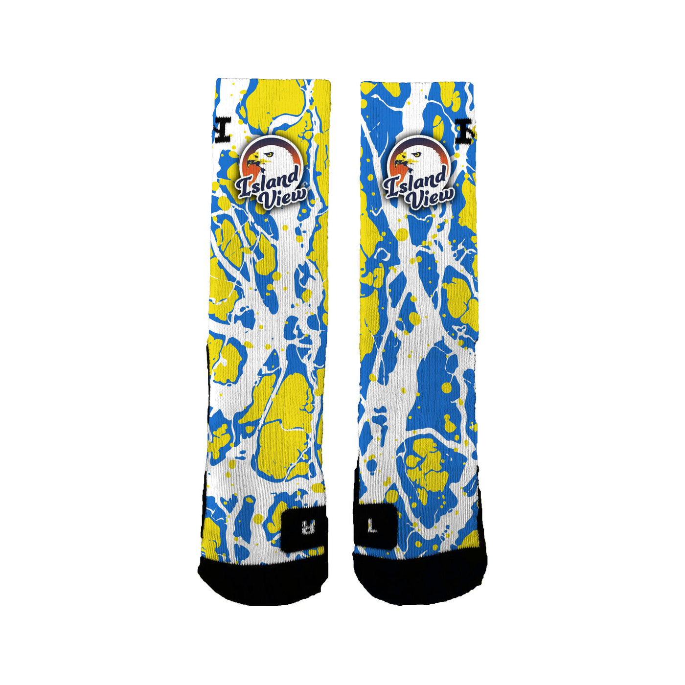 Island View Eagles Bolts Socks