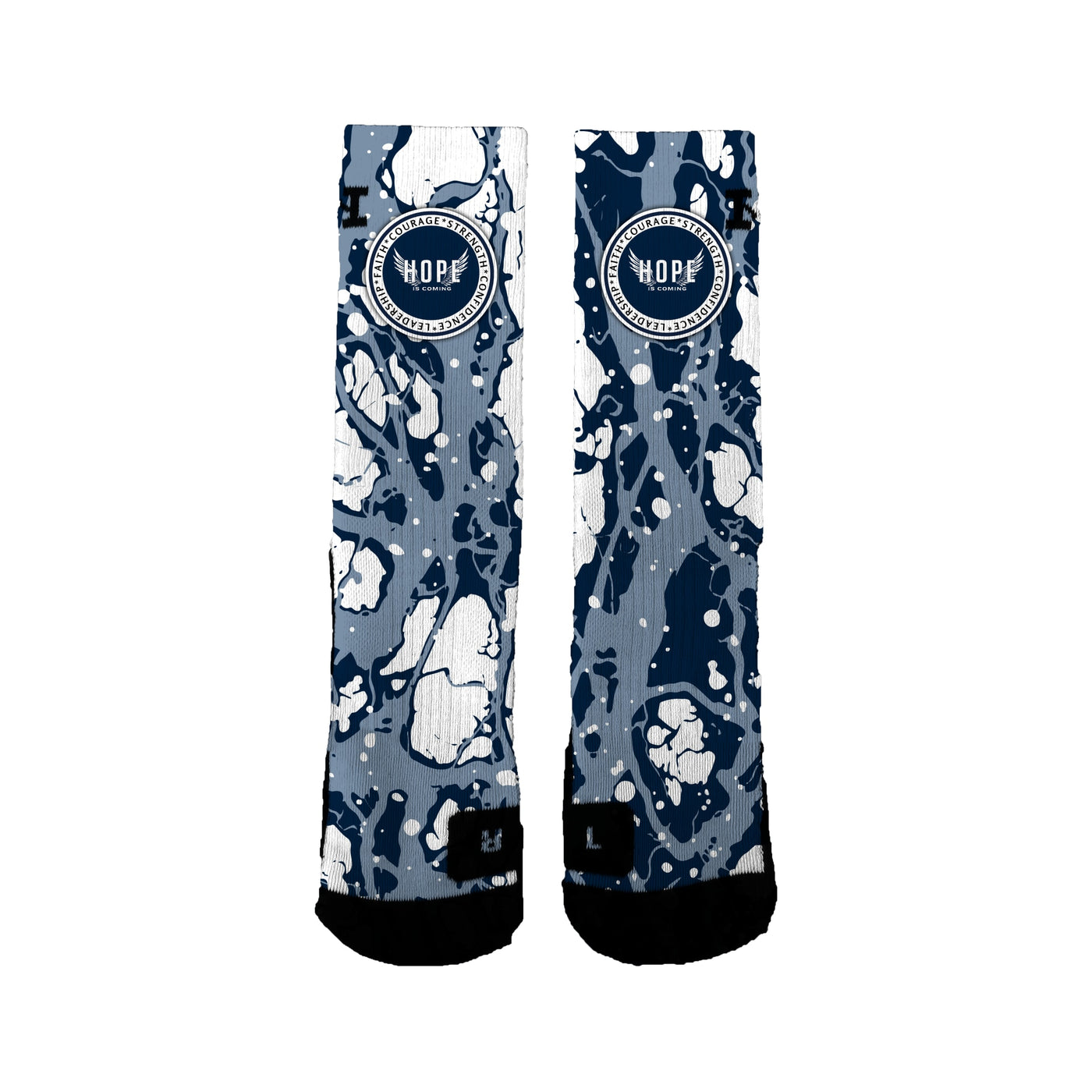 Hope Is Coming 12u Basketball Bolts Socks