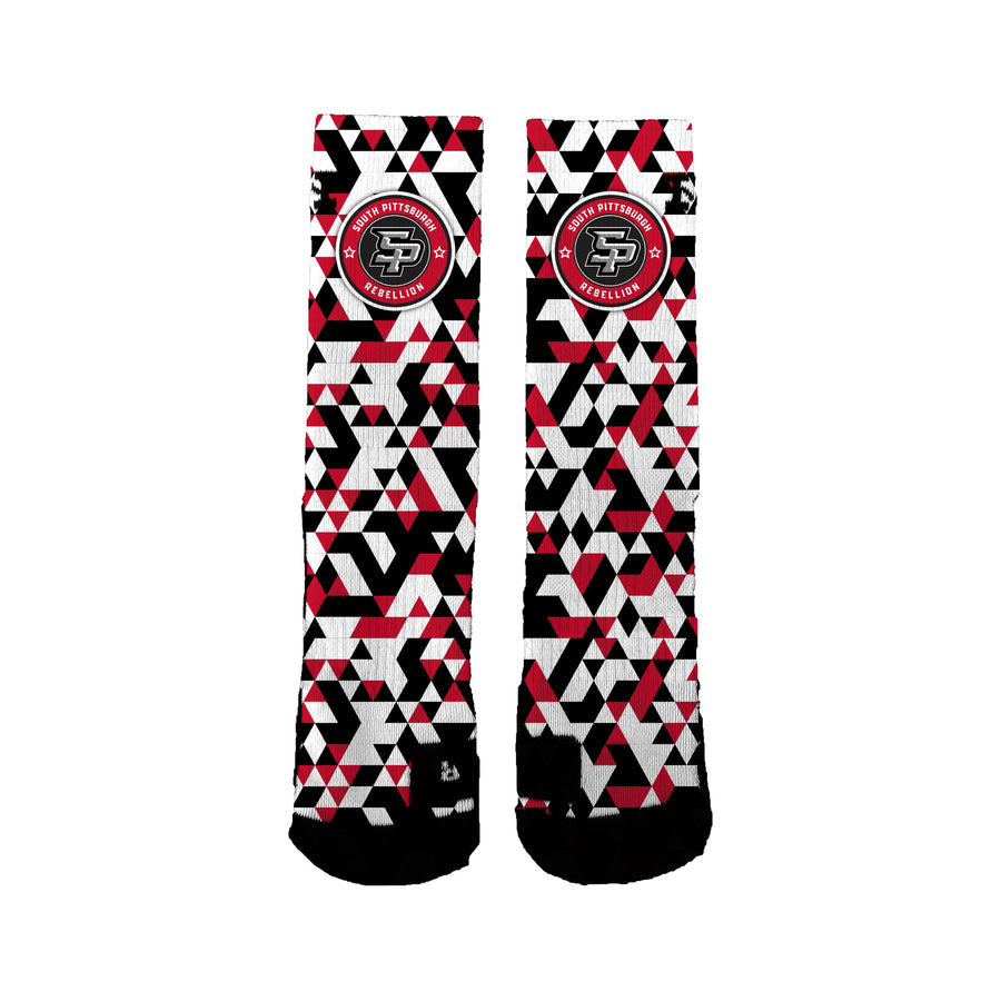 South Pittsburgh Rebellion Triangles Socks