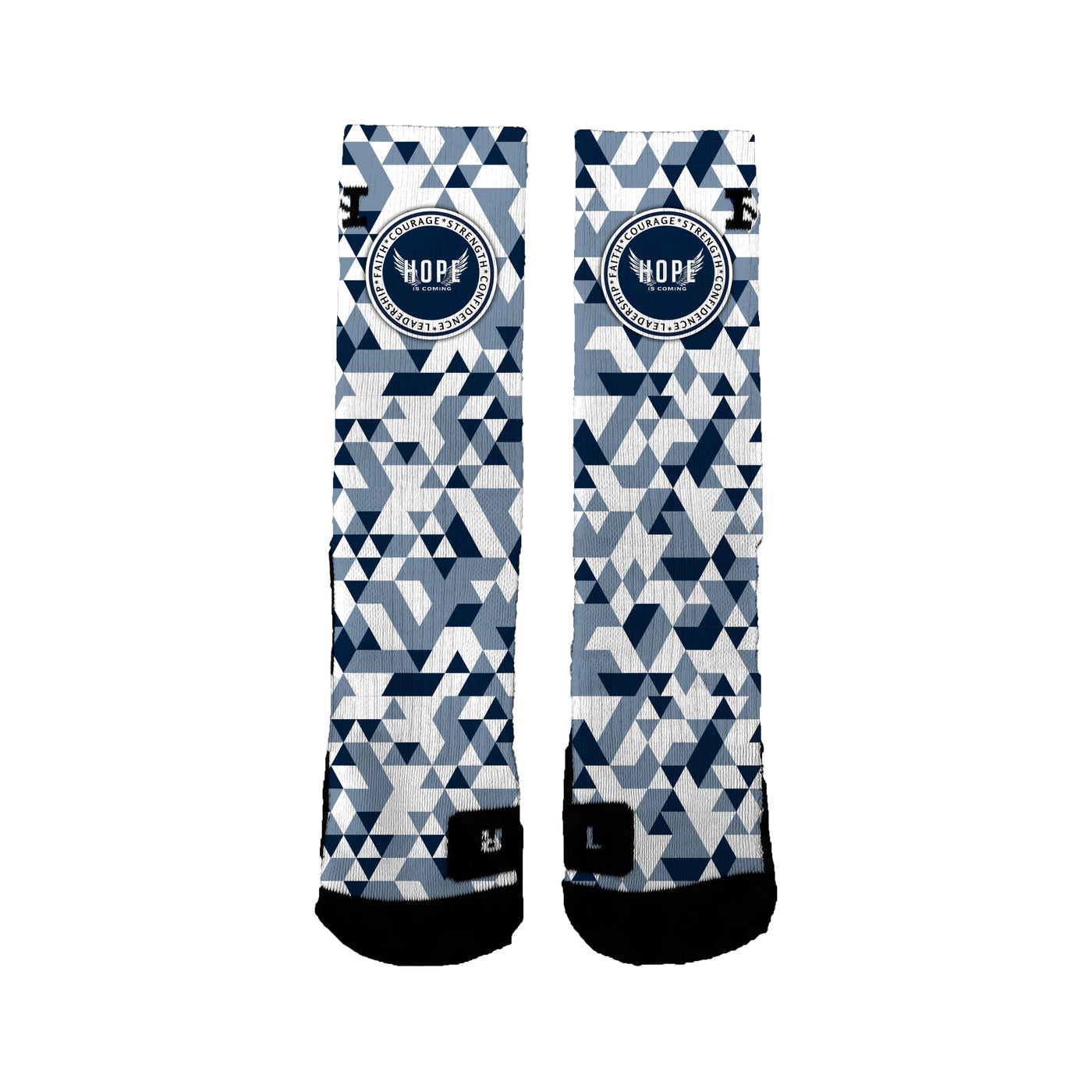 Hope Is Coming 12u Basketball Triangles Socks