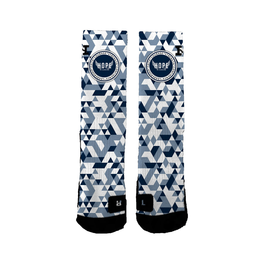Hope Is Coming 12u Basketball Triangles Socks