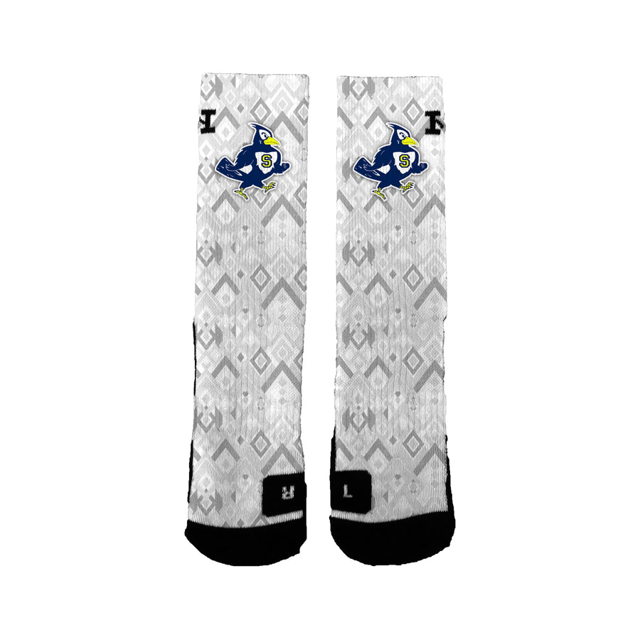 Seward Middle School/bluejays Basic Geo Socks