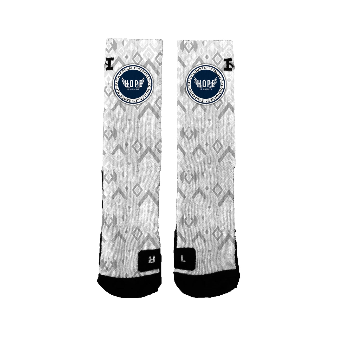 Hope Is Coming 12u Basketball Basic Geo Socks