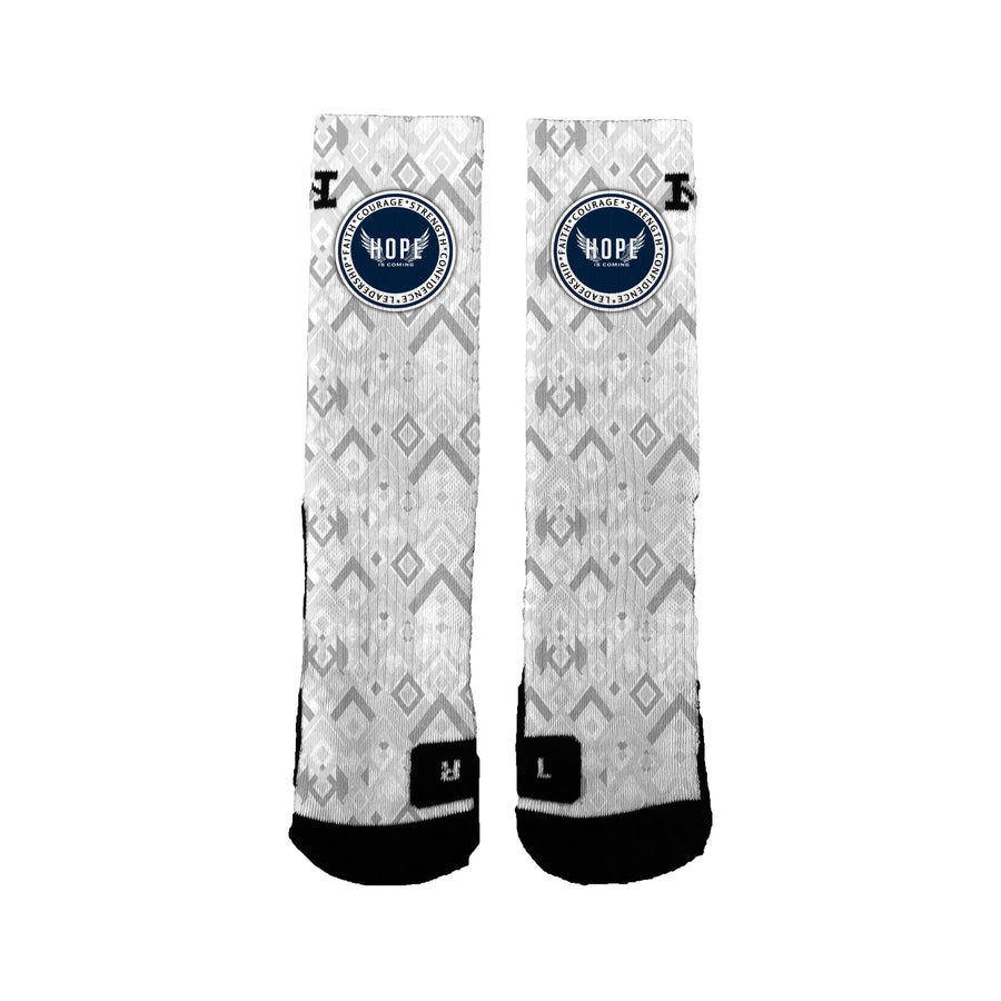 Hope Is Coming 12u Basketball Basic Geo Socks
