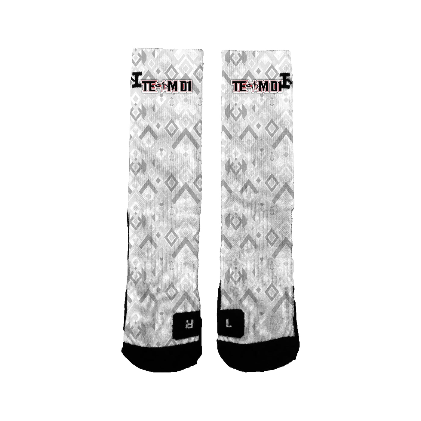 Team D1 Track And Field Basic Geo Socks