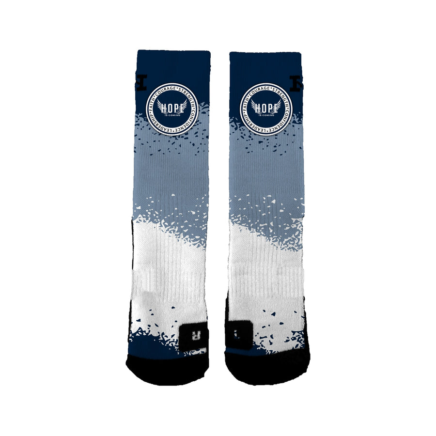 Hope Is Coming 12u Basketball Nerf Socks