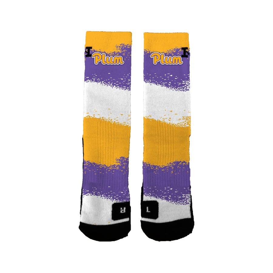 Plum High Music Boosters Nerf Socks