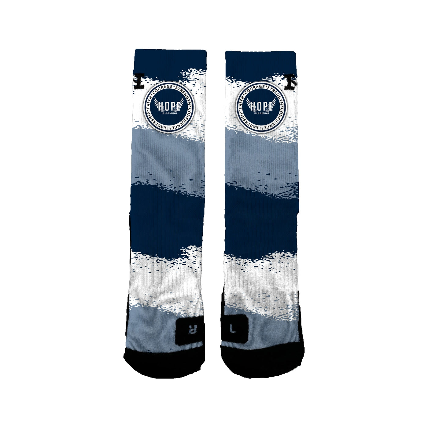 Hope Is Coming 12u Basketball Nerf Socks