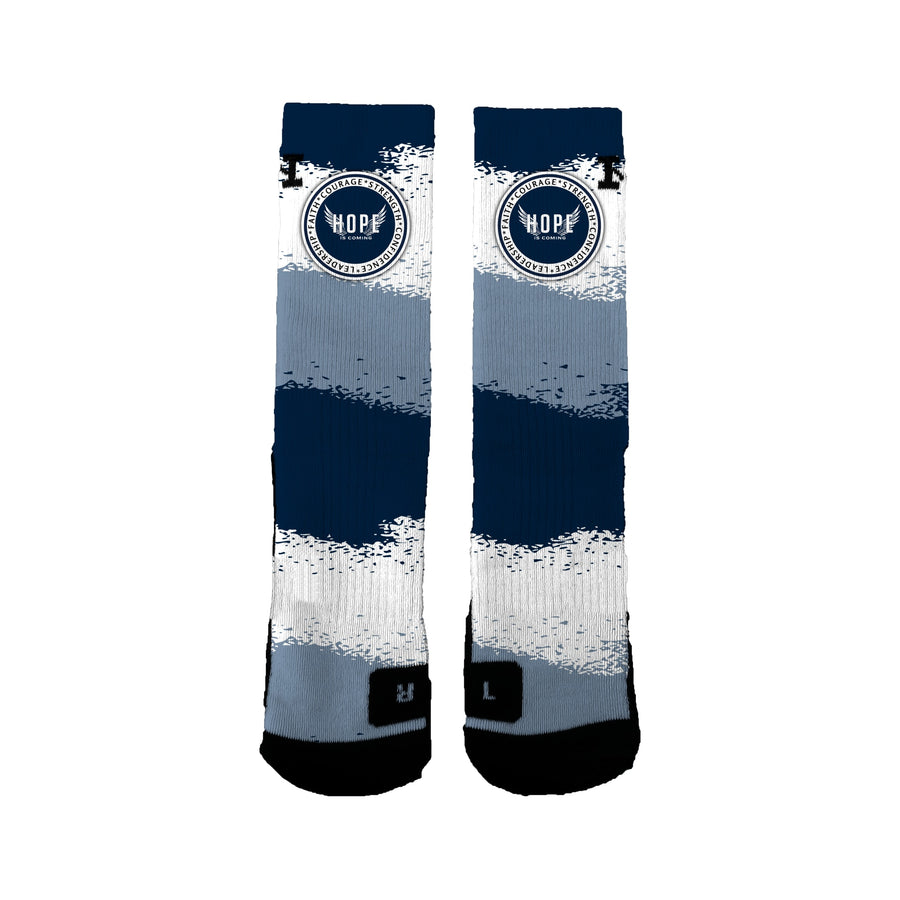 Hope Is Coming 12u Basketball Nerf Socks