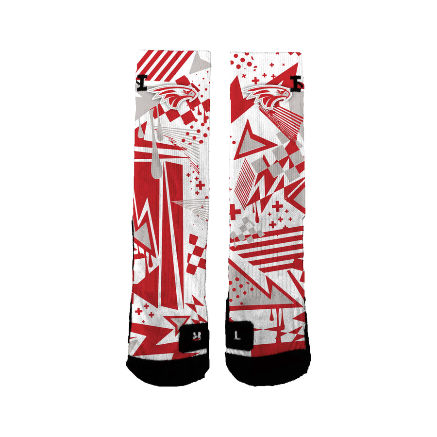 Nixa Hs Ptso/nixa High School Skatedeck Socks
