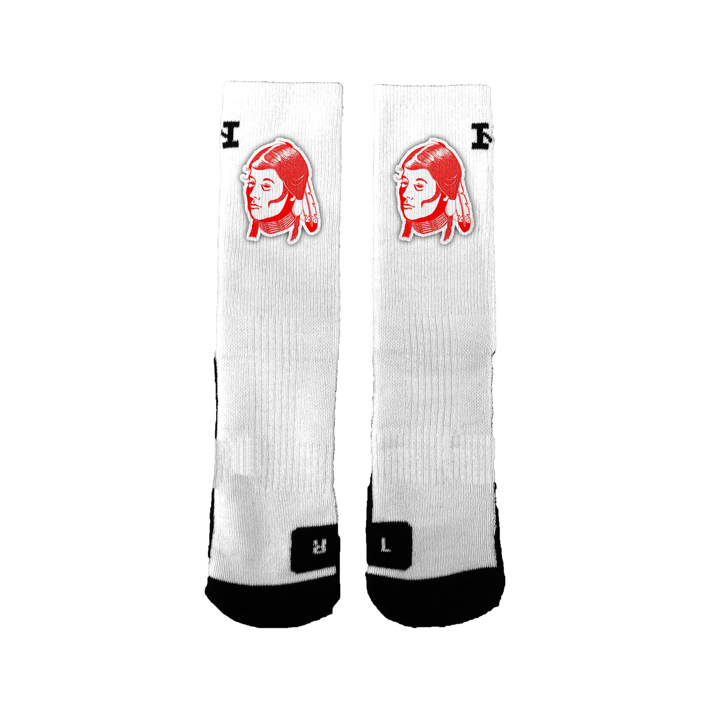Arlee Warriors/scarlets Logo Socks