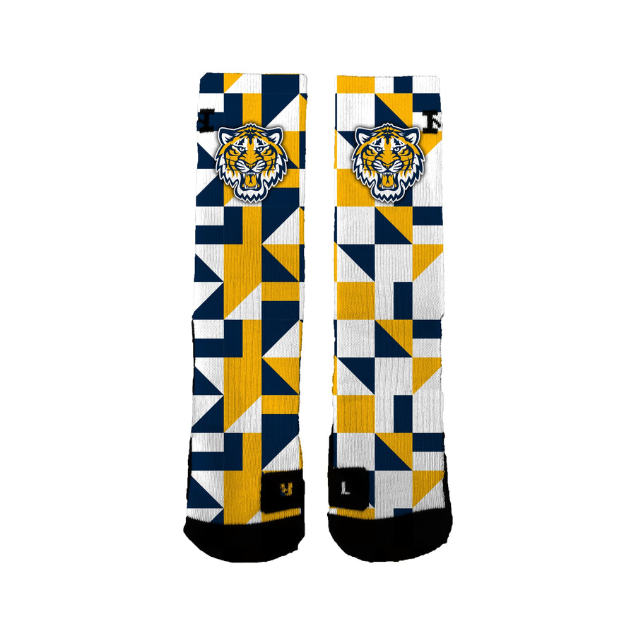 Burlington Edition High School Band Blocks Socks