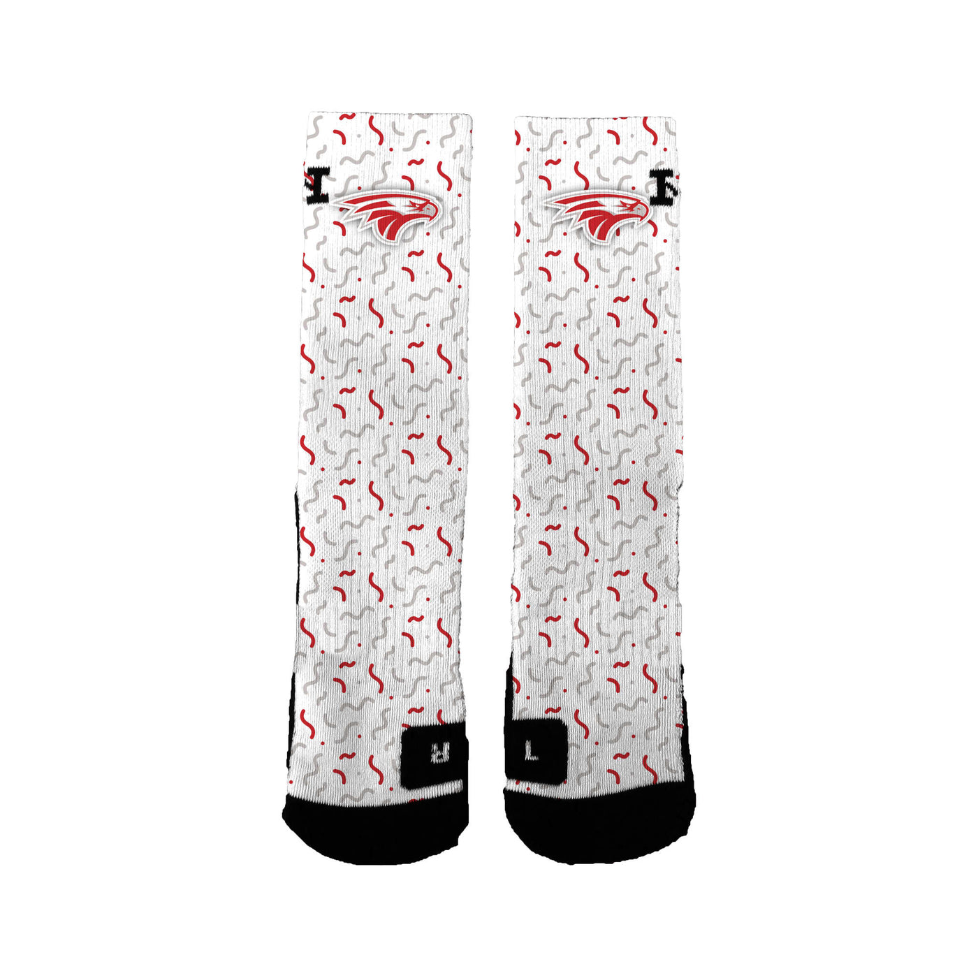 Nixa Hs Ptso/nixa High School Squiggles Socks