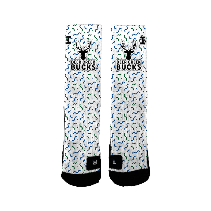 Deer Creek Elementary Squiggles Socks