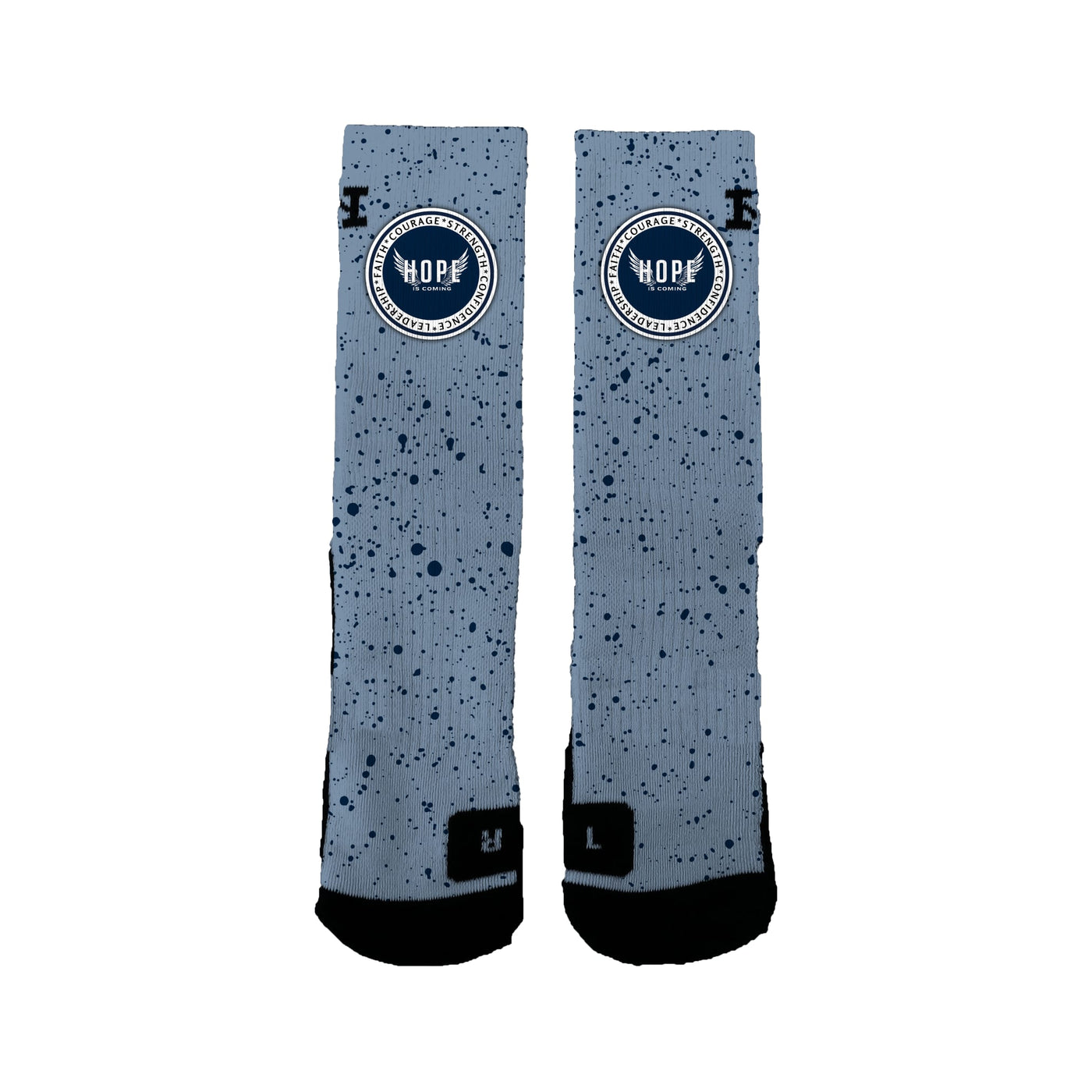 Hope Is Coming 12u Basketball Cement Socks