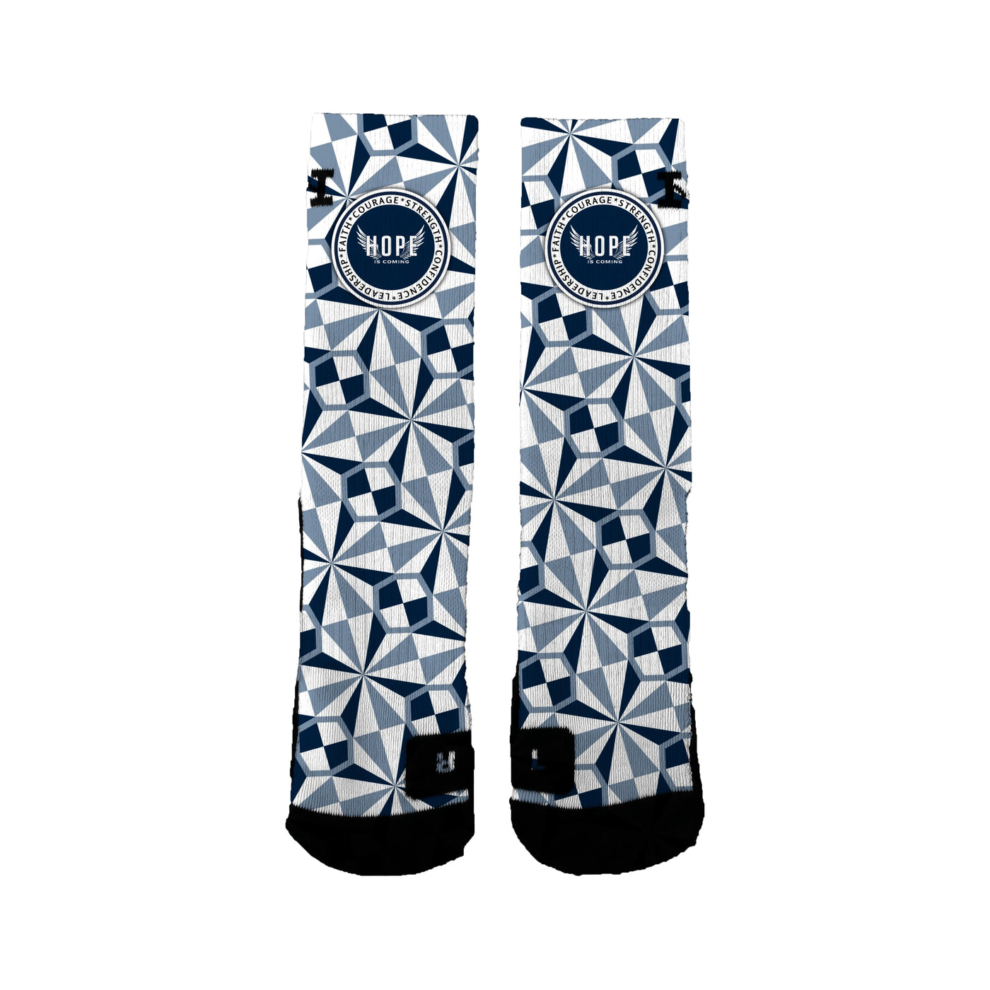 Hope Is Coming 12u Basketball Pinwheel Socks