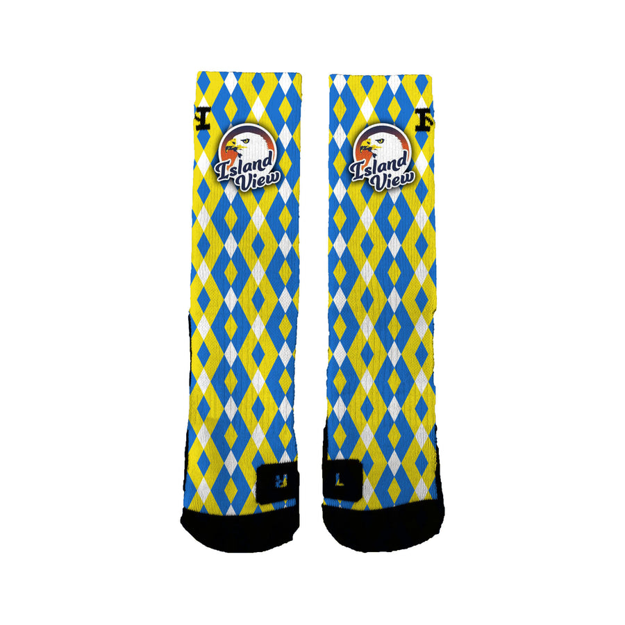 Island View Eagles Jester Socks