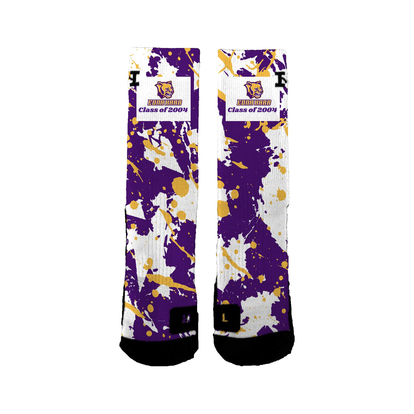 Edna Karr Class Of 2004  Splatter Socks