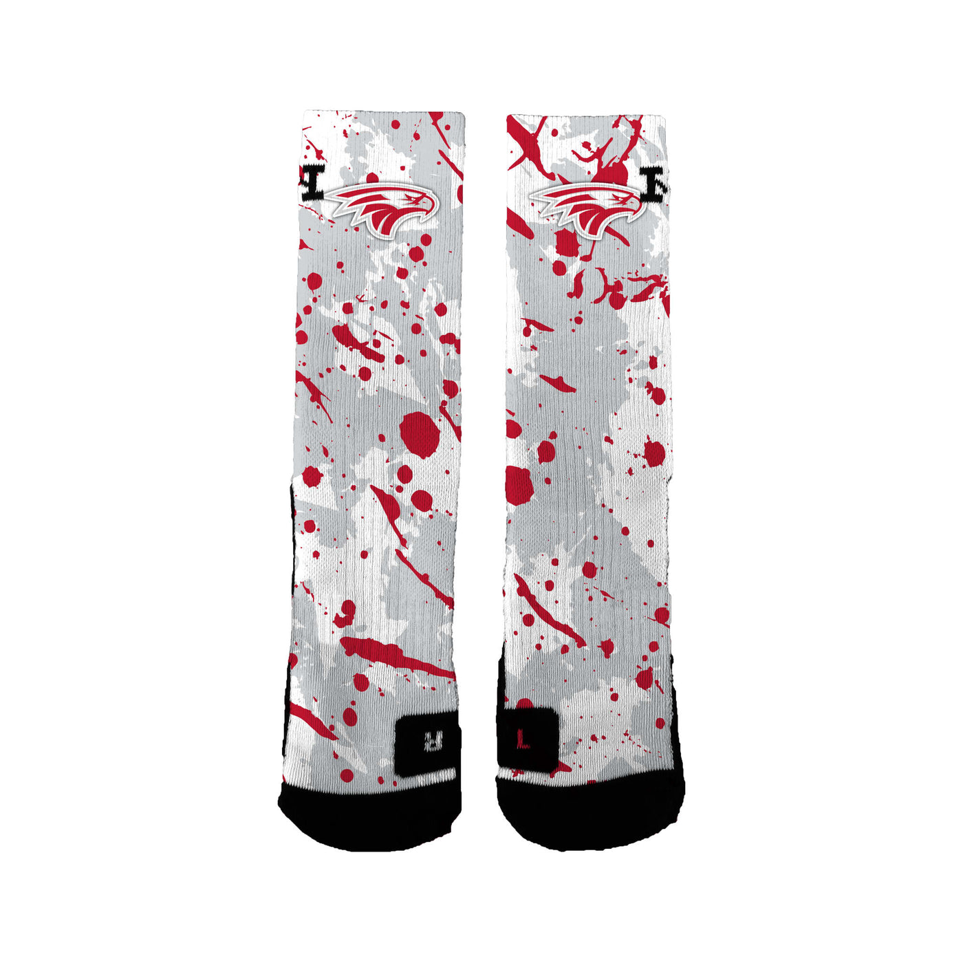 Nixa Eagles Splatter Socks