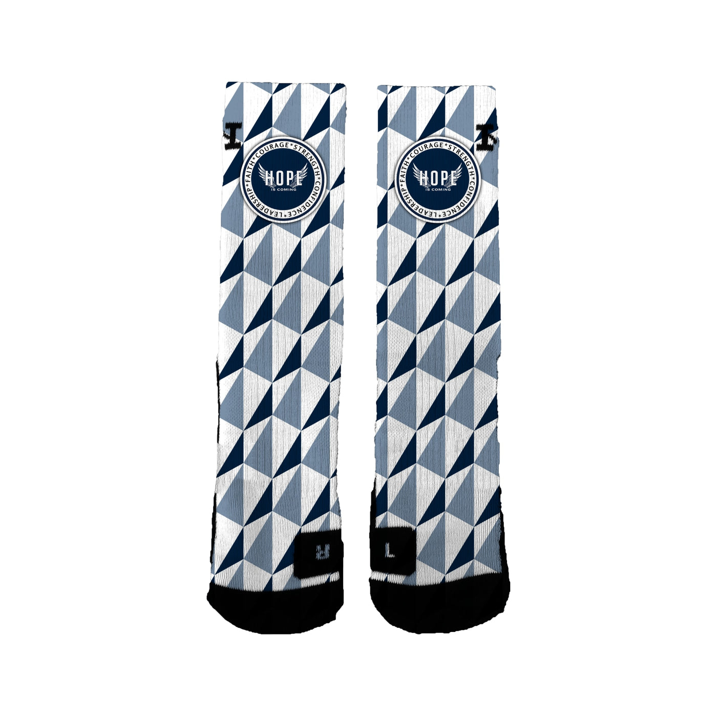 Hope Is Coming 12u Basketball Triangular Socks