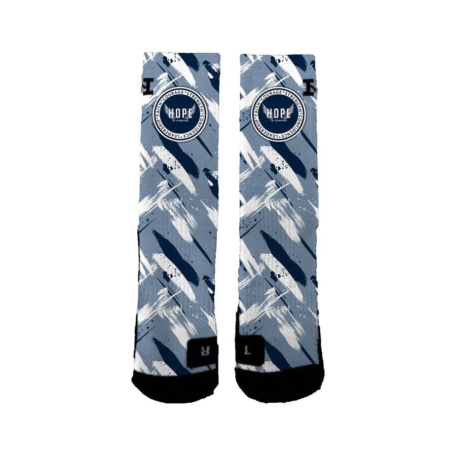 Hope Is Coming 12u Basketball Paint Socks