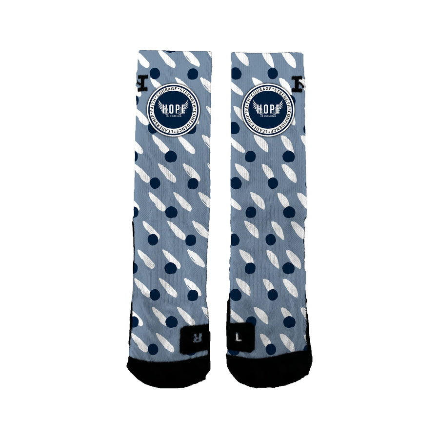 Hope Is Coming 12u Basketball Dots Socks