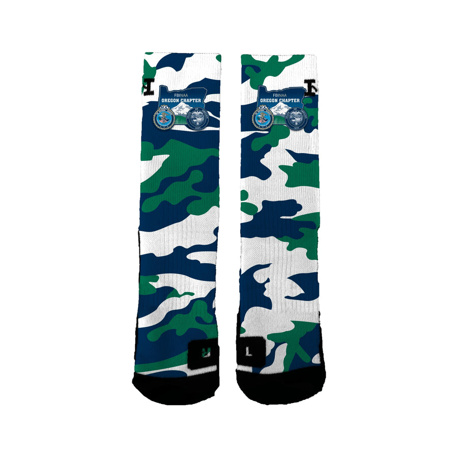 Fbi National Academy Associates Oregon Chapter Camo Socks