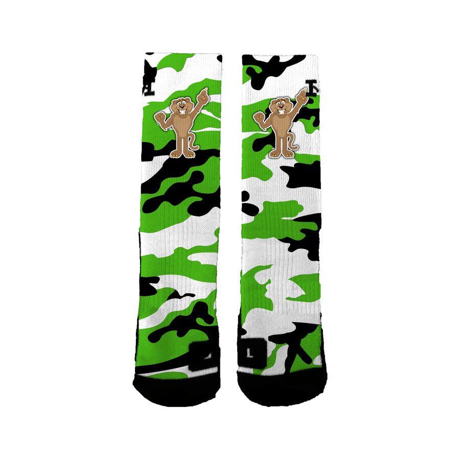 Greenway Elementary School Camo Socks