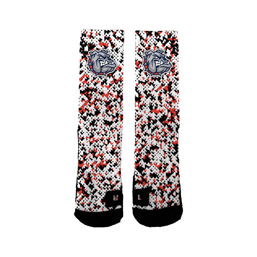 Ainsworth Bulldog Football Speckles Socks